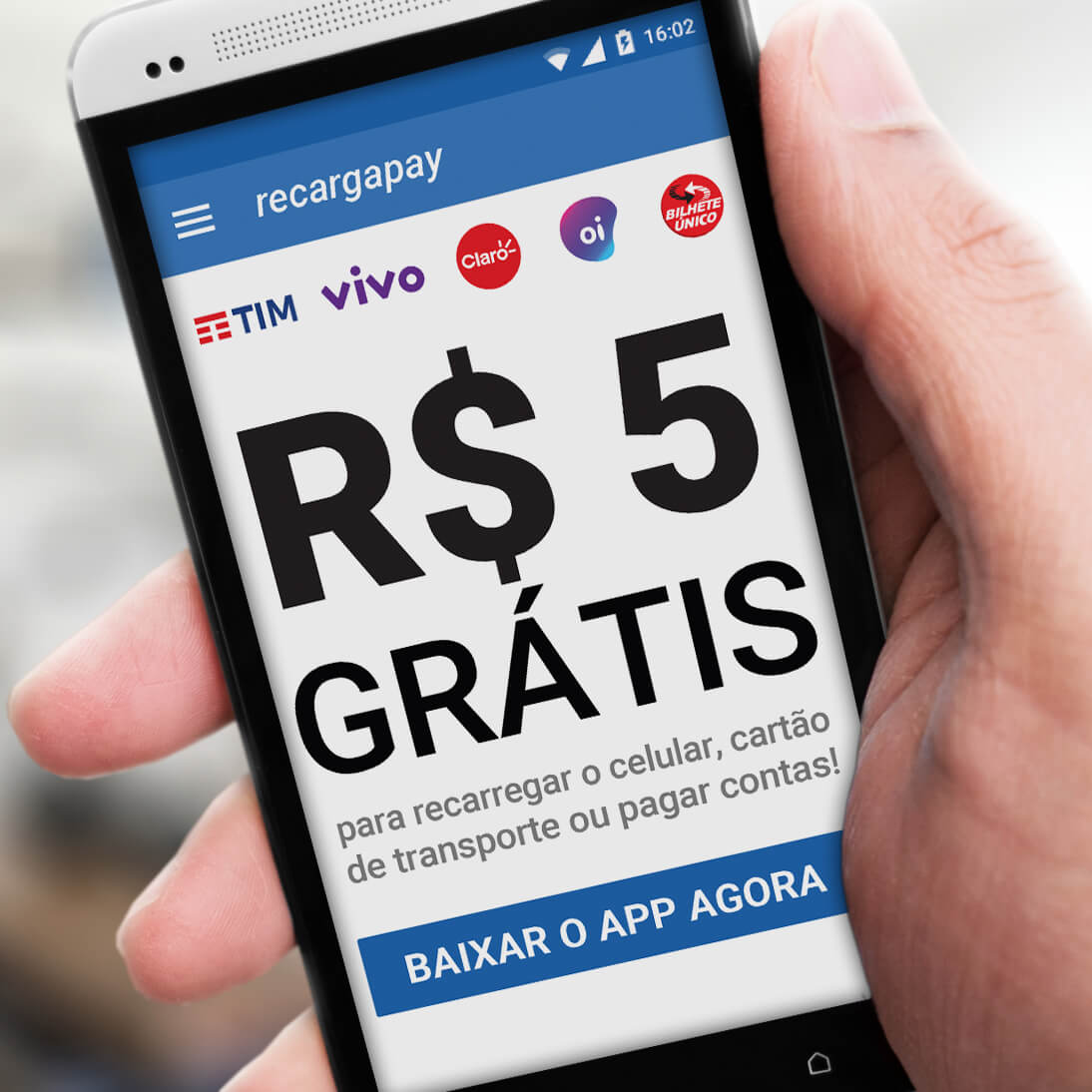 Recarga Oi, Claro, Tim, Vivo online