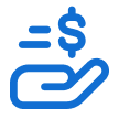 Ícone do item <p><strong>Financiar</strong> <br/>Empréstimo pessoal, crédito, parcelamentos: tudo rápido e seguro.</p>